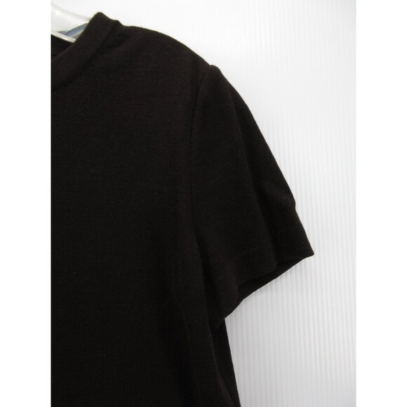 St John Sweater Medium Wool 1/4 Zip Pullover Crop Crewneck Classic - Picture 3 of 10